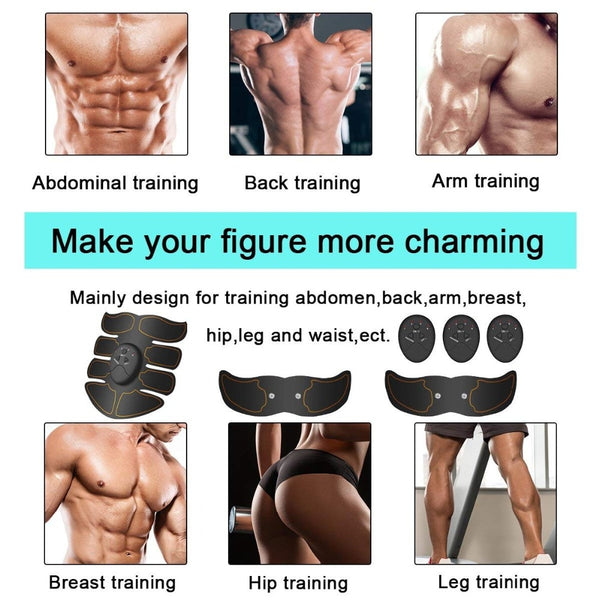 Muscle Trainer Electric Muscle Stimulator Wireless Buttocks Hip Abdominal Fitness Belt for health