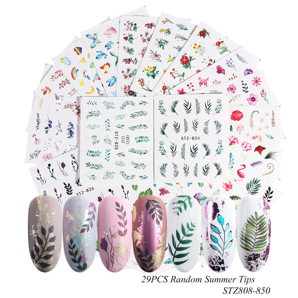 Mixed Design New Nail Art Sticker Set