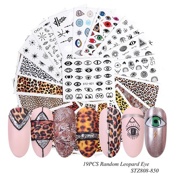 Mixed Design New Nail Art Sticker Set
