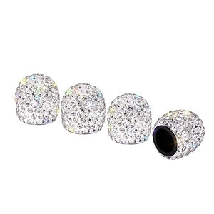 Soft Clay Rhinestone  Car Tire Valve Caps Diamond Shining Dustproof Caps Car Accessories