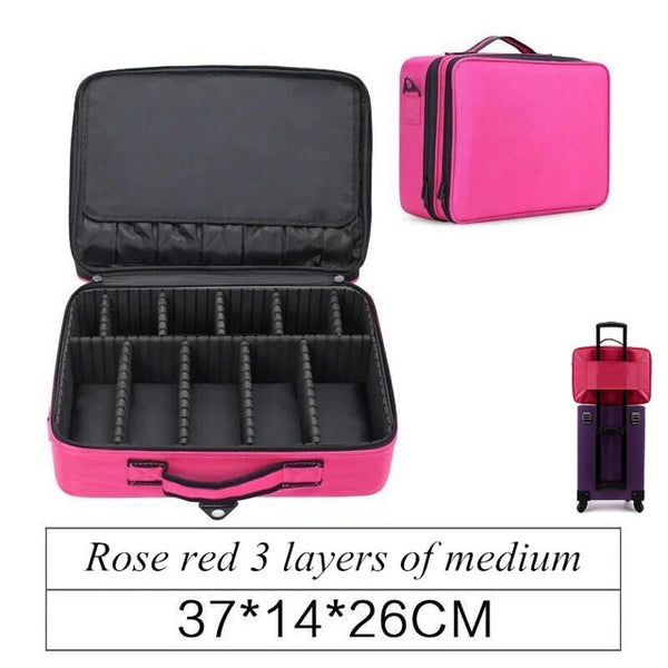 Creative Women High Quality Professional Makeup Organizer Bolso Mujer Cosmetic Case