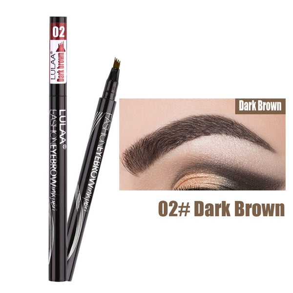 Microblading Eyebrow Tattoo Pen Waterproof Fork Tip Eyebrow Pencil Fine Sketch Liquid Henna Eyebrow Tattoo Pen makeup kit