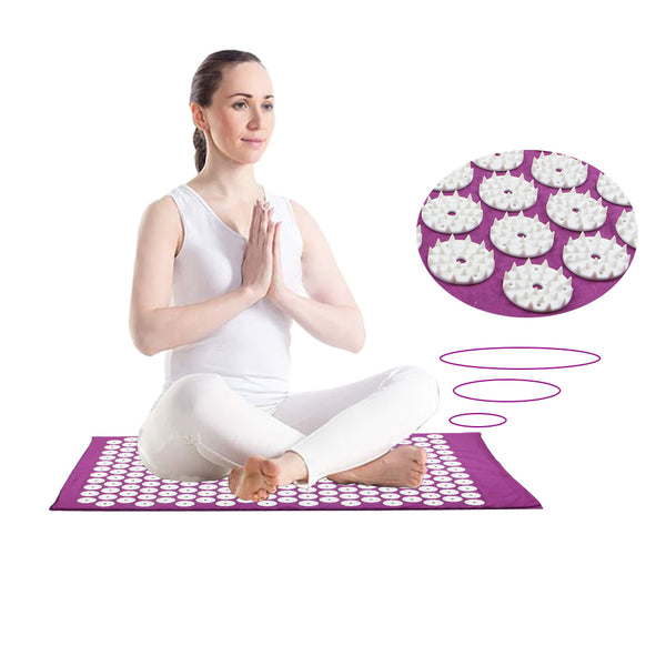 Every person need this product Cushion Acupressure Body Massage Relieve Stress Pain Massage Mat With Pillow