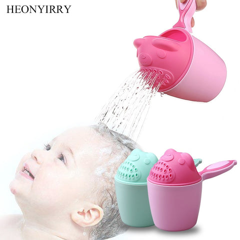 Cute Cartoon Baby Bath Caps Toddle Shampoo Cup Child Washing Hair Cup