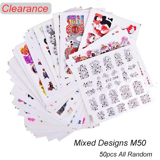 Mixed Design New Nail Art Sticker Set