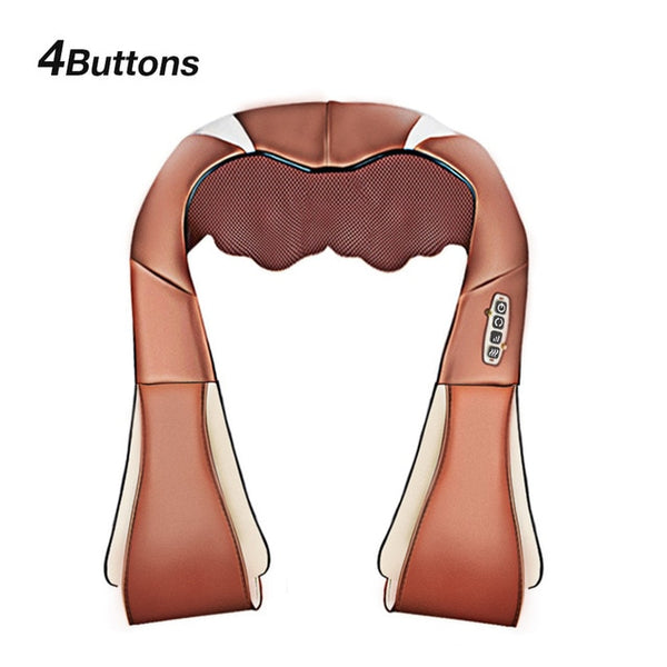 Heat Deep Kneading Infrared Massager with 4 Buttons