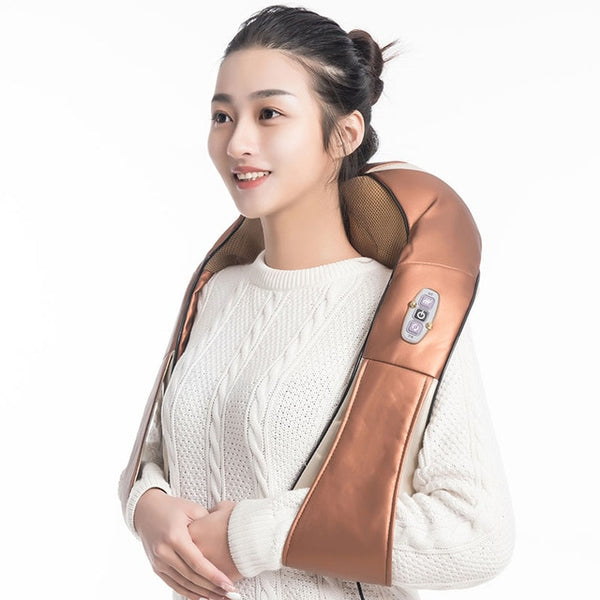 Compare Shiatsu Back Neck Shoulder Body Massager Infrared Electric Roller Heat Device Heated Acupuncture Kneading Car